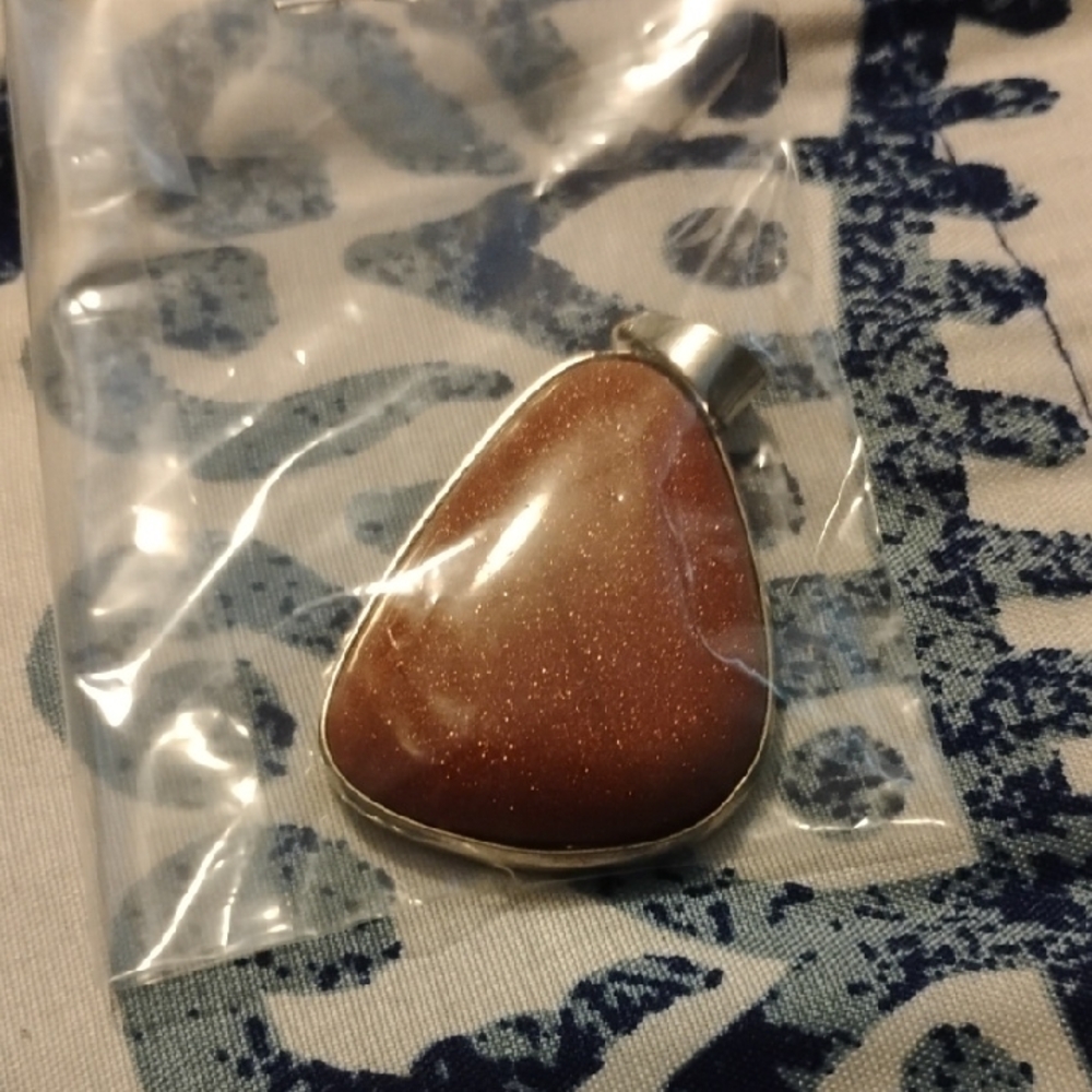 Brown Teardrop Pendant